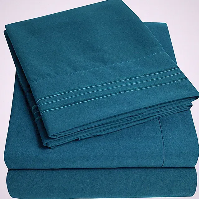 1500 Supreme Collection Extra Soft Split King Sheets Set, Denim - Luxury Bed...
