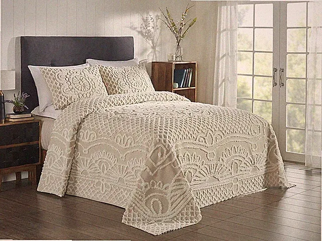 Better Trends Ardent Collection, 3-Piece King Bedspread Set with Pillow Shams
