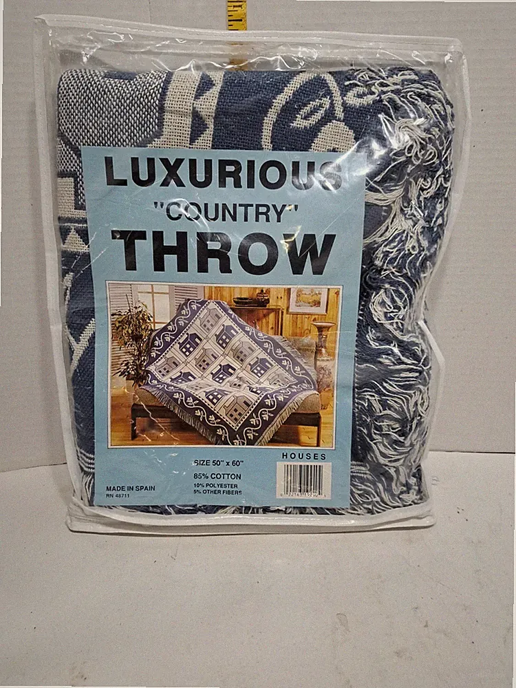Home Sweet Home “Country “ Throw Blanket 60”x 50” New In Bag