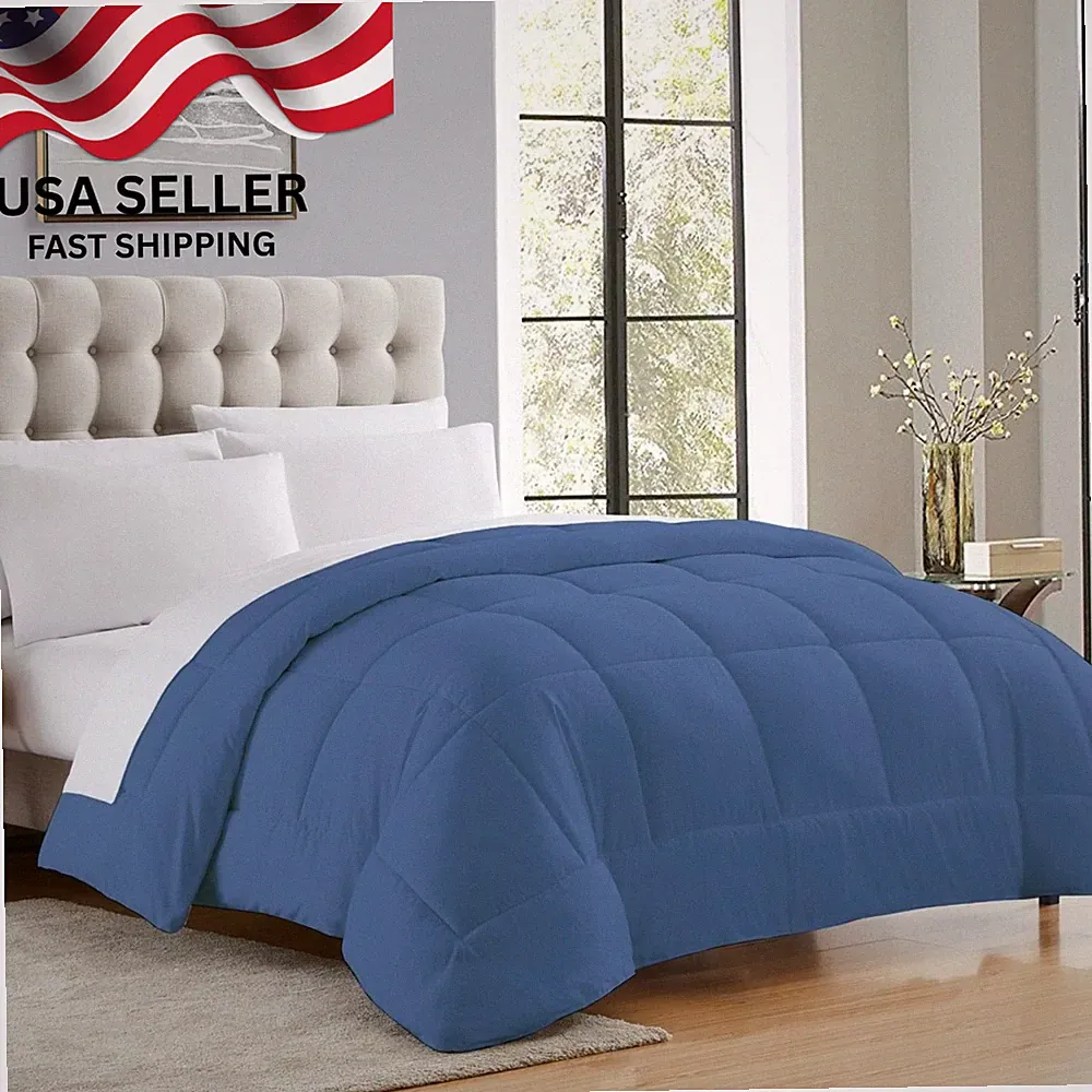 Queen Sweet Home Collection Luxurious oversized Comforter - Denim