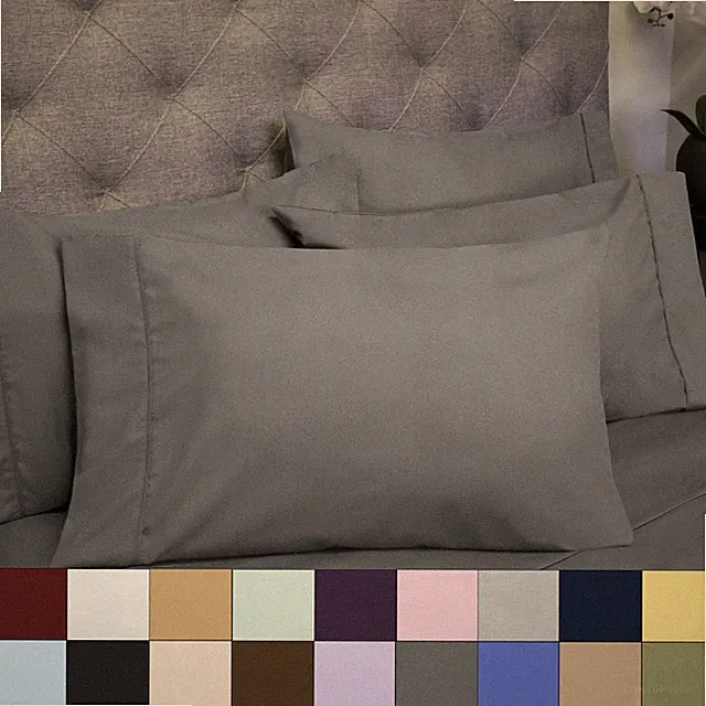Sweet Home Collection 1500 Count 6 Piece Bedroom Bed Sheet Set Microfiber