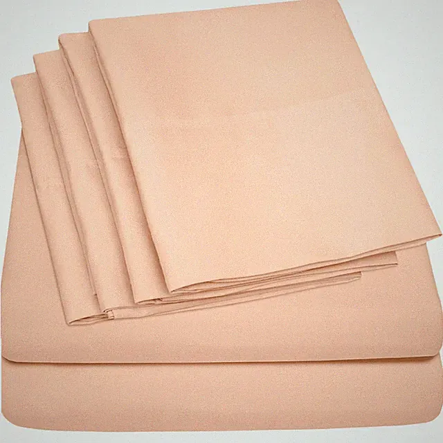 Sweet Home Collection 6 Piece Bed Sheet Set, Queen, Peach