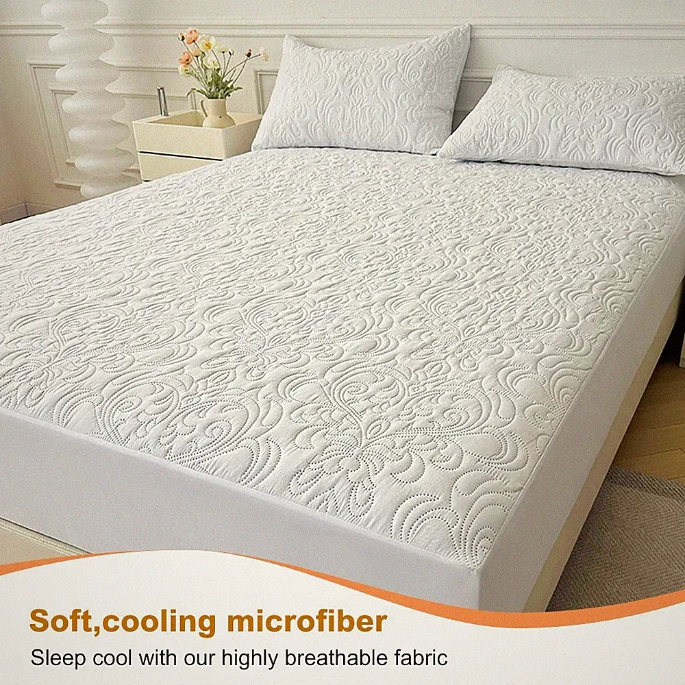 Sweet Home Waterproof Mattress Protector - Full/Queen/King, Quilted & Dustproof
