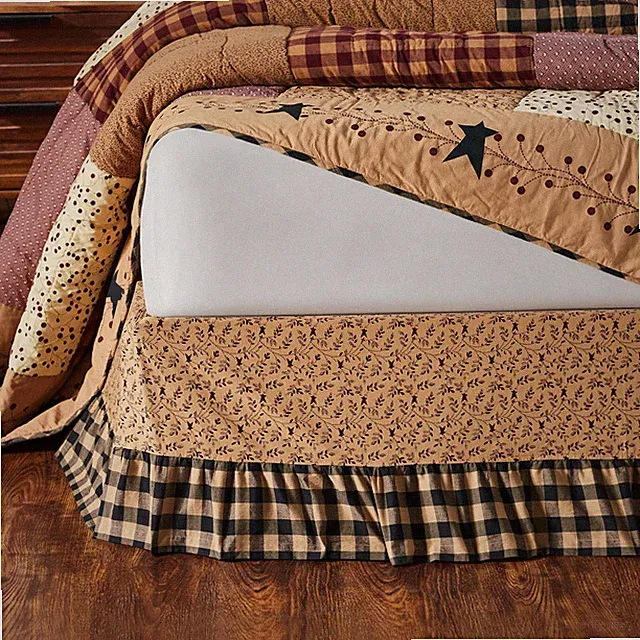 VHC Pip Vinestar Queen Bed Skirt 80x60x16~ Primitive Stars